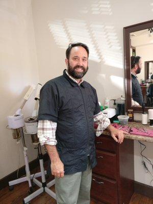 The proprietor, Aaron Deveaux.