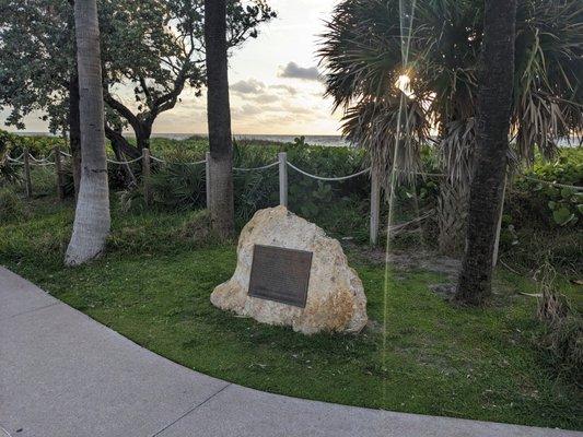 Beach Dedication Marker