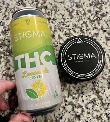 THC Lemonade Iced Tea and THC Gummies