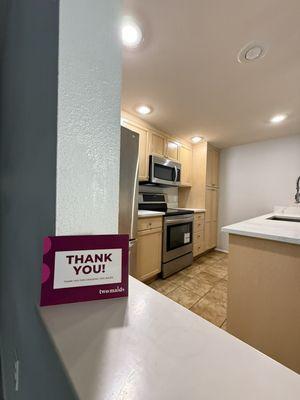 We love leaving our clients thank you notes every visit as a sign of our friendship