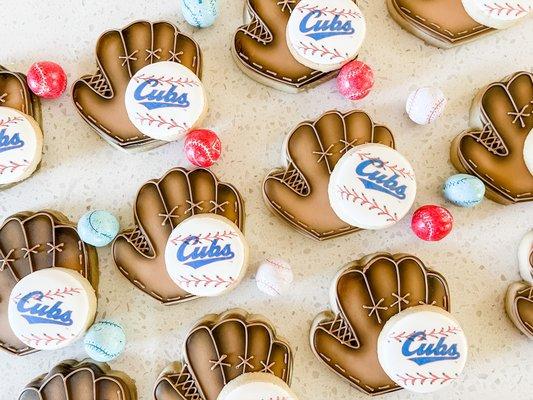 Little league goody bag stuffers. Double layered printed cookie.