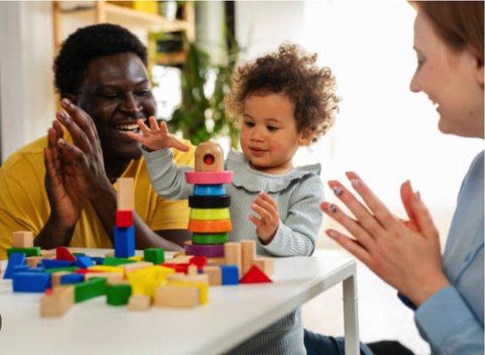 Parents and Therapist working together to help your child learn and grow!