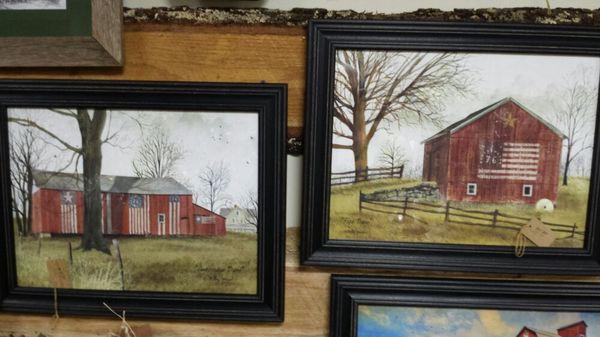 Framed prints by Billy Jacobs.