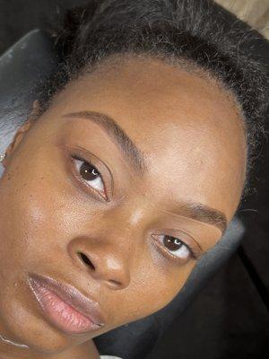 Henna Brows -- stains the skin + hair for a fuller look. Lasts up to 6 weeks. Perfect for clients wanting a natural, filled-in brows.