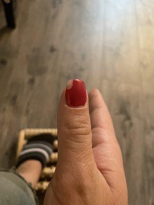 Chipped polish after 4 days