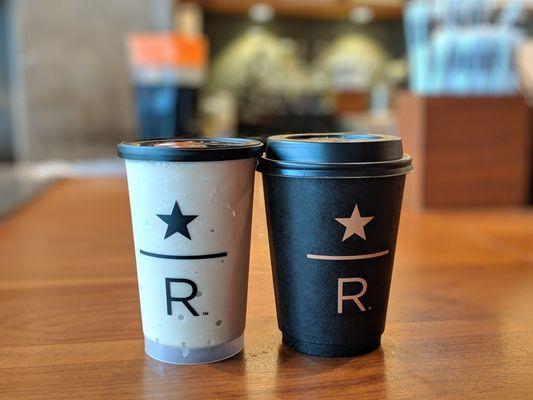 Cold brew malt and latte. The malt is delicious, more like a dessert though.