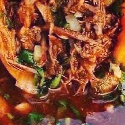 Birria tacos and Consome