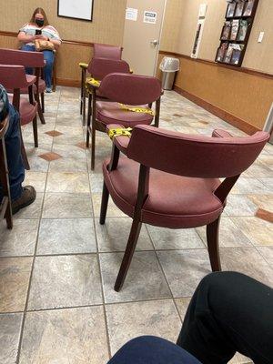 Practicing social distancing