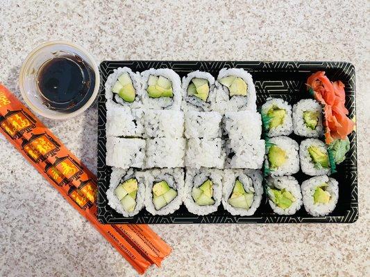 R11 & R12. Avocado Cucumber Roll