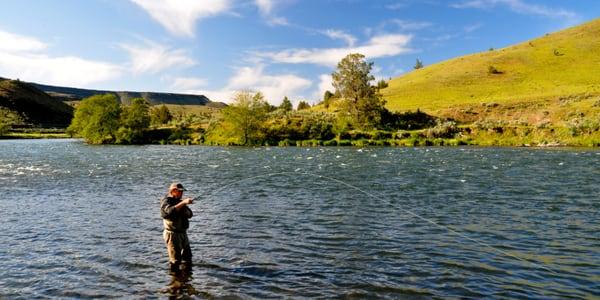 Hooked up on the Deschutes River.