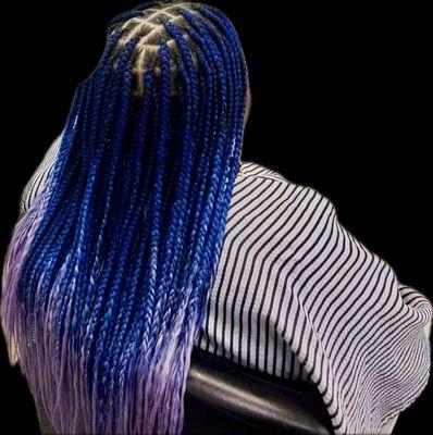 Medium knotless braids