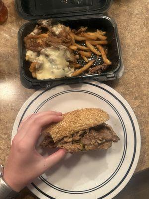 Philly Cheesesteak and Loaded Philly Fries