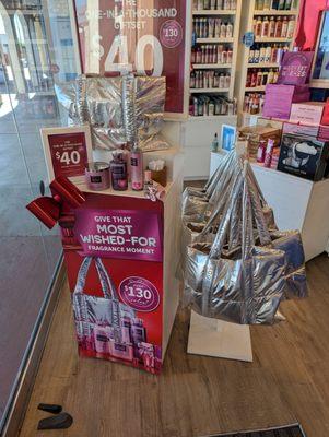 $40 gift bag with goodies available for purchase if you spend at least $40