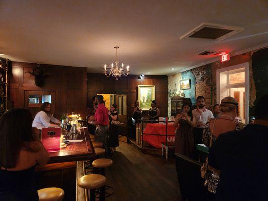 Upstairs bar