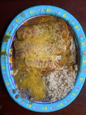 Chicken enchiladas
