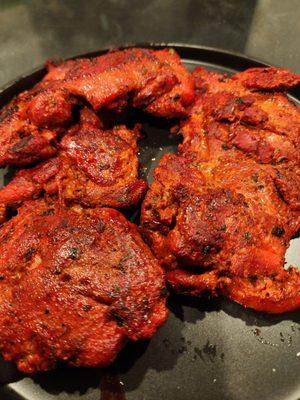 Tandoori chicken - marinated in store - grilled at home