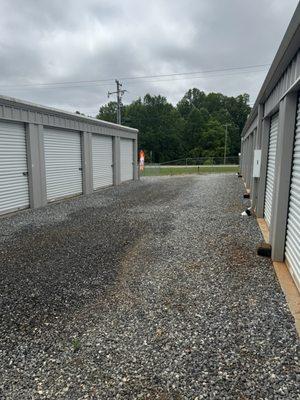 Looking down between the 10x10 row and 10x15s