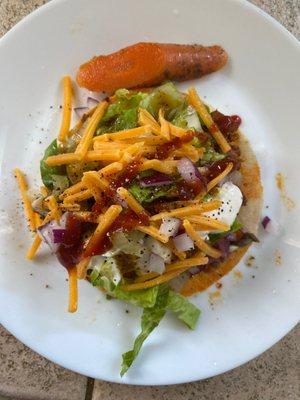 Chicken taco with all the extras