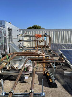 New copper connections installed