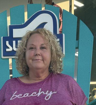 Hair two days after my hair was cut, colored, and conditioned.