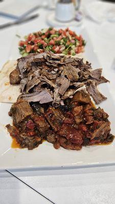 Donor with beef and lamb