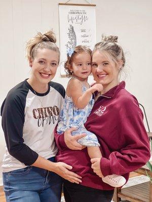 Pregnant mother and child happy with their care from Dr. Bronson