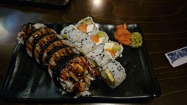 Philadelphia roll and Shrimp Tempura roll