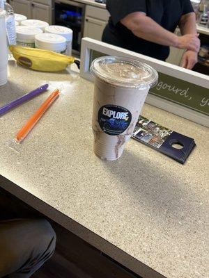 Chocolate peanut butter banana
