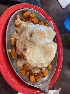 Chicken fried steak skillet