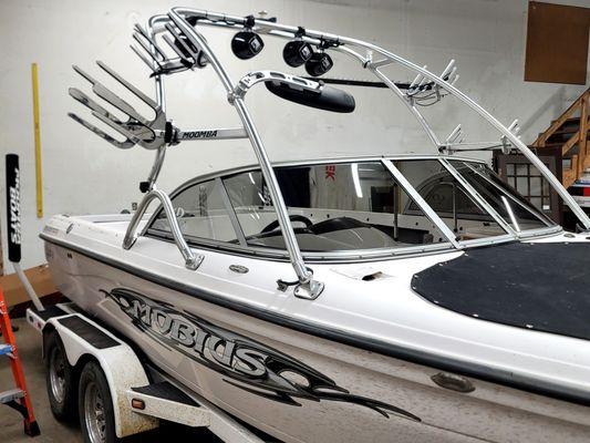 Just in time for boating season. Get those windows Tinted to make it look better