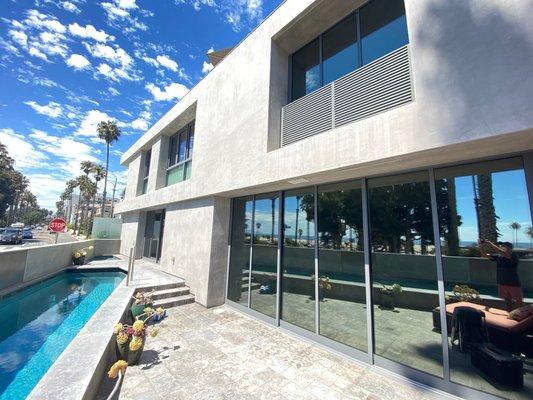 It's great to have a lot of glass, but some desire a little bit of added privacy. Adding a solar film can do just that!