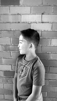 Awesome cut = happy boy!