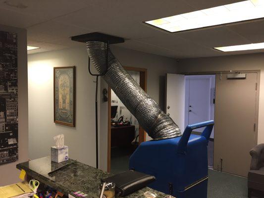 Commercial Air Ducts Cleaning in a Healthcare facility