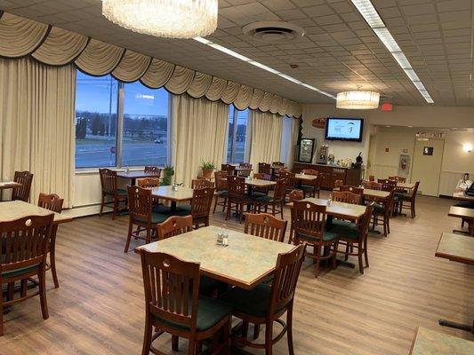 Seating area for breakfast