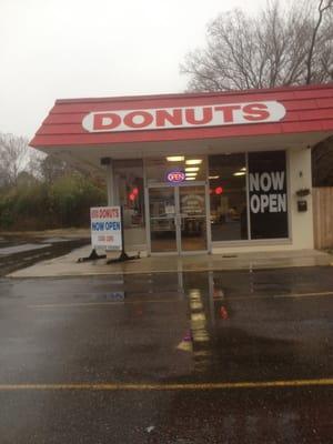 Picking up breakfast for the fam on this rainy Super Bowl 48 Sunday!!!