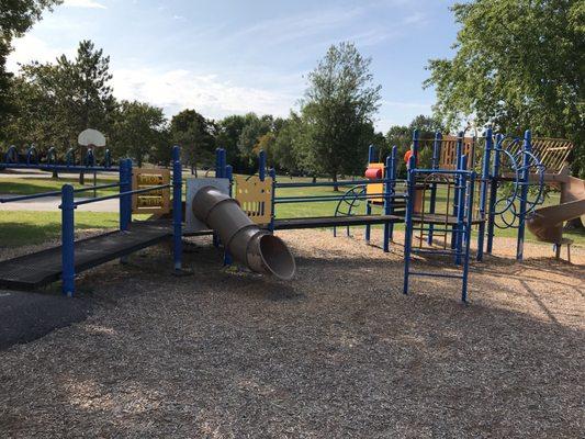 View of the playground equipment