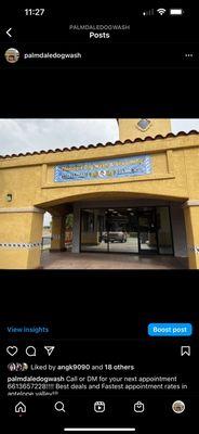 Front of business and sign!