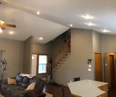 Spenser and amberlee's house walls and ceiling