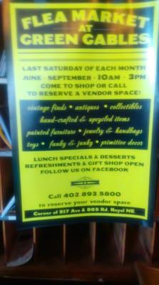 Poster for flea market