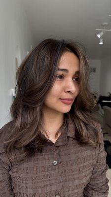 Partial Highlight - no bleach used, on virgin hair only