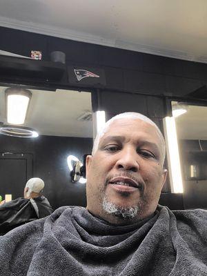 About to get the haircut!