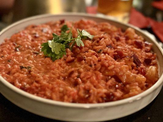 Red beat risotto special