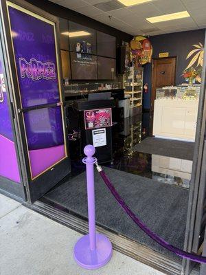 The front door entrance...