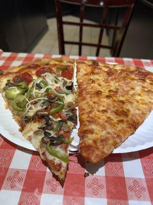 Supreme pizza and plain