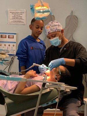 Future dentist....got to let them see what we do....