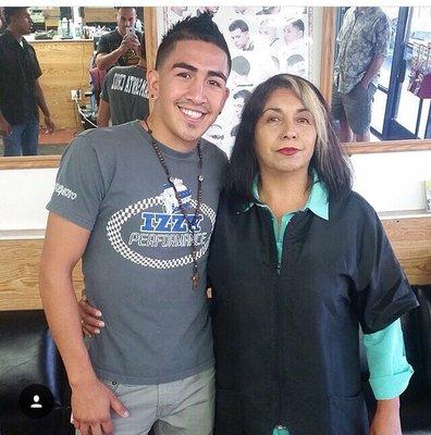 Boxer Leo Santa Cruz at our shop!