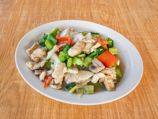 Chicken and Vegetables Steam Gluten Free