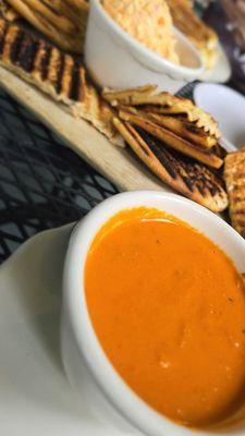 Pimento and Roasted Red Pepper and Tomato Soup