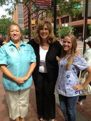 Dr. Maier and Serena for a Fox 29 News Good Day Philadelphia segment.