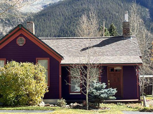 New roof on Pommier house in Silverton.. Done by Higher Ground Roofing, Durango, CO..